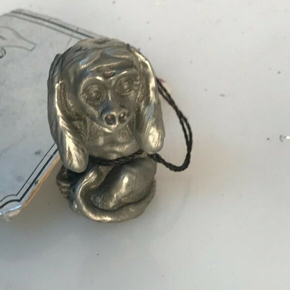 Heritage Pewter Figurine Hear no Evil Monkey Vintage Gift NWT Office Desk Decor - Picture 3 of 7